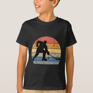 T-shirt Joueur de hockey sur gazon rétro vintage balayeur