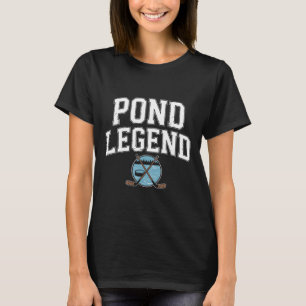 T-shirt Joueur de hockey sur glace Légende de la patinoire