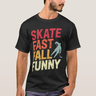 T-shirt Joueur de hockey sur glace Patine Vite Shinny (1)