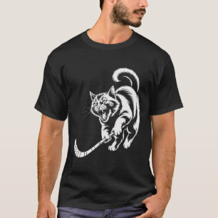 T-shirt Joueur de hockey sur glace pour chats Équipe de am