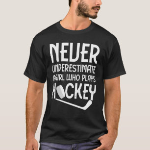 T-shirt Joueur De Hockey Sur Glace Pour Femmes