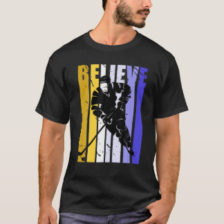 T-shirt Joueur de hockey sur glace Sports d'hiver Entraîne