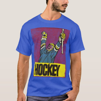 T-shirt Joueur de hockey vintage