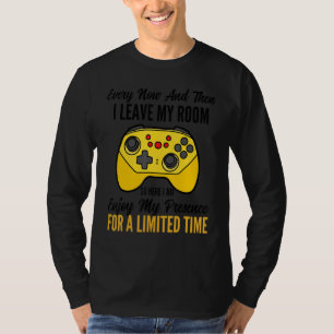 T-shirt Joueur de jeu vidéo De temps en temps je quitte ma