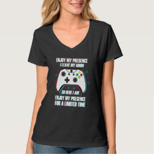 T-shirt Joueur de jeu vidéo De temps en temps je quitte ma