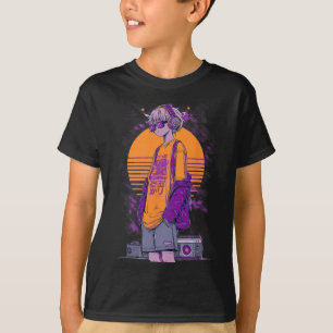 T-shirt Joueur de jeux vidéo animés rétro