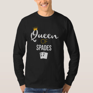 T-shirt Joueur de la carte Queen of Spades
