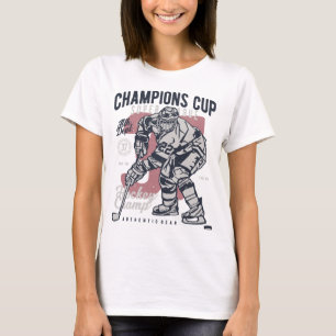 T-shirt Joueur de la Ligue des champions de hockey sur gla