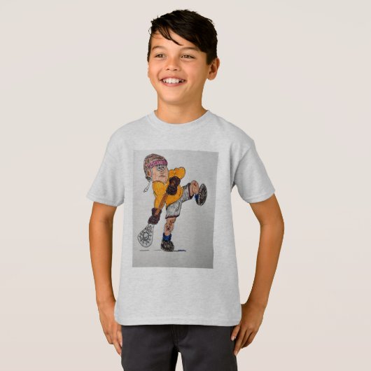 T-shirt joueur de lacrosse (Devant entier)