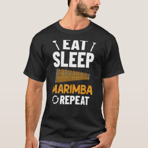 T-shirt Joueur De Leçon De Musique De Instrument Marimba D