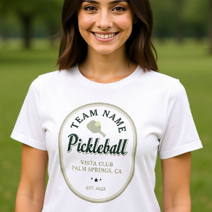 T-shirt Joueur de l'équipe de Pickball Club Texte personna