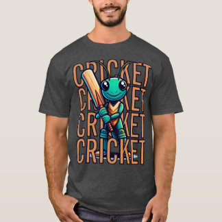 T-shirt Joueur de mascotte de CRICKET