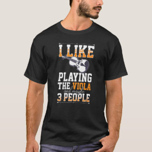 T-shirt Joueur de notes de musique pour alto Leçon pour dé