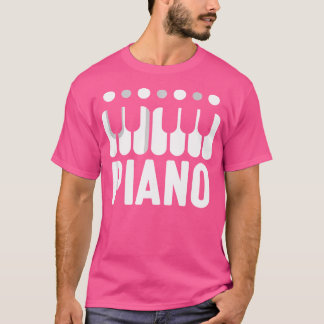 T-shirt Joueur de piano Musique Pianos Instrument