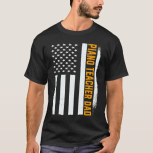 T-shirt Joueur de piano patriotique Pianiste Professeur de