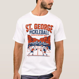 T-shirt Joueur de pickleball à St. George Utah au coucher 