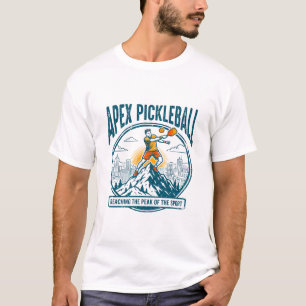 T-shirt Joueur de Pickleball Atteignant le Pic de la Monta