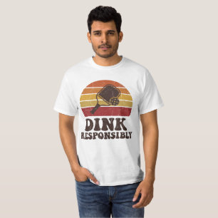 T-shirt Joueur de Pickleball avec Raquette Responsable de