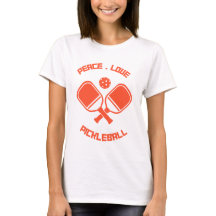 Joueur de Pickleball Cadeau Paix Amour & Picklebal