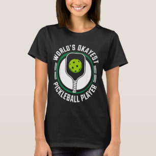 T-shirt Joueur de pickleball le plus moyen du monde drôle