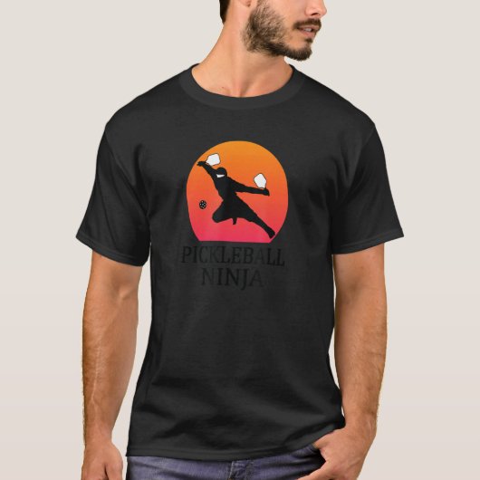 T-shirt Joueur de Pickleball Ninja unique (Devant)