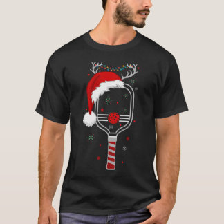 T-shirt Joueur de Pickleball Noël Reindees Noël