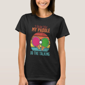 T-shirt Joueur de ping-pong de chat - Tournoi de sport de 