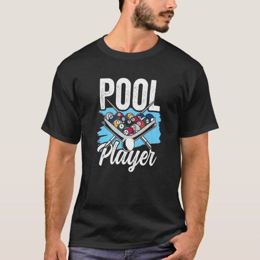 T-shirt Joueur de piscine Billard Billiard Premium (Devant)