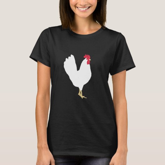 T-shirt Joueur de pixels 8 bits de poulet (Devant)