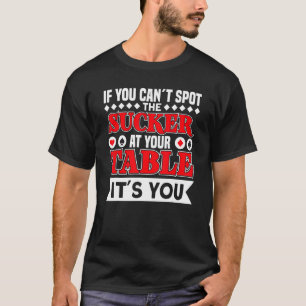 T-shirt joueur de poker à votre table texas hold em casino