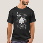 T-shirt Joueur De Poker Carte Ace De Pique<br><div class="desc">Ace Of Spades Card Joueur De Poker De Carte.</div>