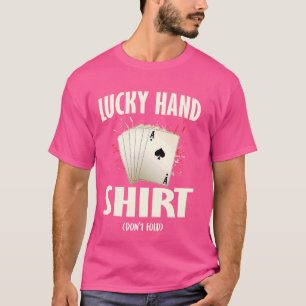 T-shirt Joueur de poker CHALEUREUX CHEMISE À LA MAIN NE TR