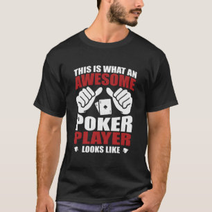 T-shirt Joueur de Poker Génial Ressemble à Flop As Piques