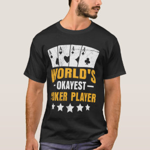 T-shirt JOUEUR DE POKER OKAYEST DU MONDE DE Poker Vintage