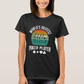 T-shirt JOUEUR DE POKER OKAYEST DU MONDE DE Poker Vintage