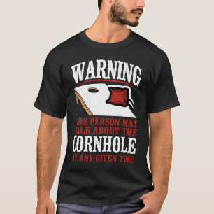 T-shirt Joueur de sac de haricot de l'équipe Cornhole Aver