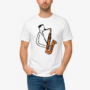 T-shirt Joueur de Saxophone – Amateur de Musique