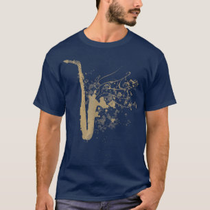 T-shirt Joueur de saxophone Groupe de jazz Amateur de musi