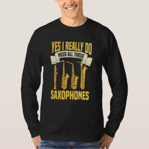T-shirt Joueur de saxophone Musique Musicien de jazz Saxop