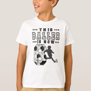 T-shirt Joueur de soccer de 6 ans