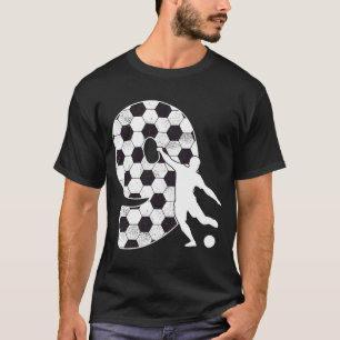 T-shirt Joueur de soccer de 9 ans 9e fête d'anniversaire g