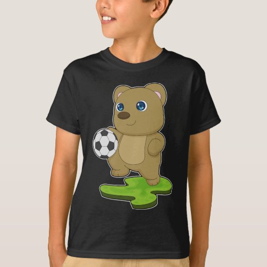 T-shirt Joueur de soccer de l'ours (Devant)