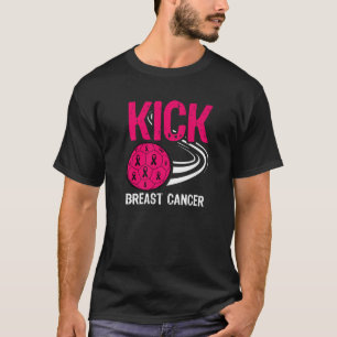 T-shirt Joueur de soccer Kick Breast Cancer Awareness