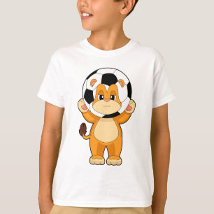 T-shirt Joueur de soccer Lion