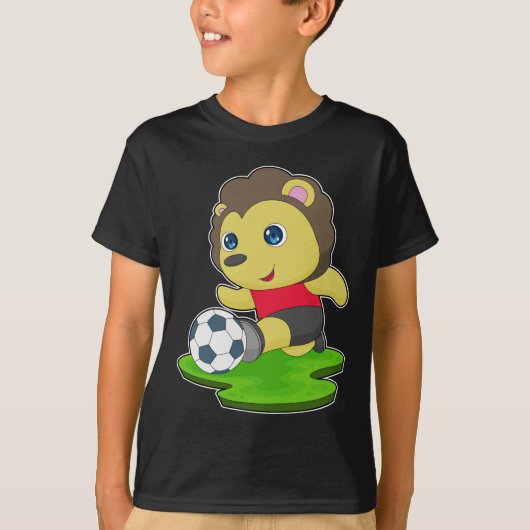 T-shirt Joueur de soccer Lion (Devant)
