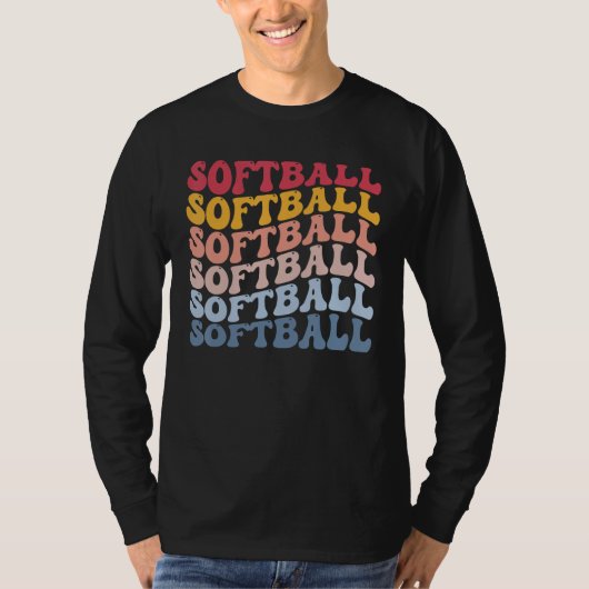 T-shirt Joueur de softball (Devant)