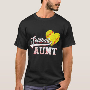 T-shirt Joueur de softball familial cadeaux Tante de softb
