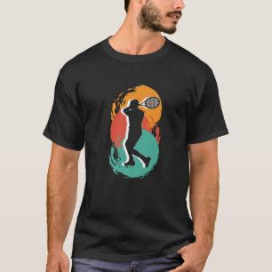 T-shirt Joueur de squash Racket Match Tennis Intérieur Bal