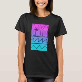 T-shirt Joueur de synthé Vagues de synthétiseur Musicien