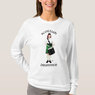 T-shirt Joueur de tambour écossais - Kilt vert